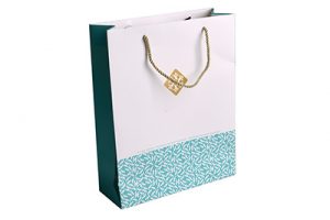 手提袋配金(jīn)色繩 logo燙啞金(jīn)