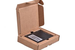 2.5寸硬盤包裝盒 瓦楞紙(zhǐ)闆材質 一(yī)體(tǐ)內(nèi)托結構